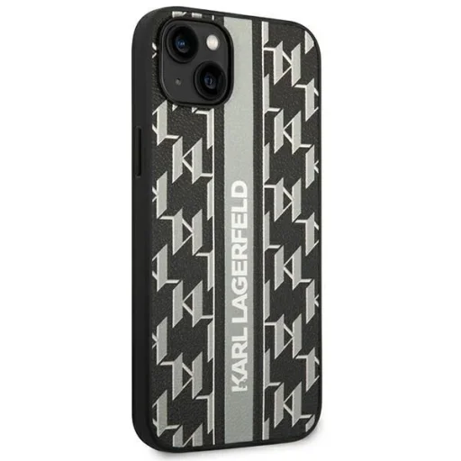 Karl Lagerfeld KLHCP14MPGKLSKG iPhone 14 Plus 6.7 "hardcase szürke / szürke Monogram Stripe tok - 4