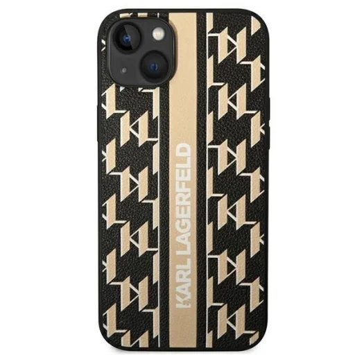Karl Lagerfeld KLHCP14MPGKLSKW iPhone 14 Plus 6,7" keménytok barna / barna Monogram Csíkos tok - 3