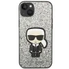 Karl Lagerfeld KLHCP14MGFKPG iPhone 14 Plus 6.7" kemény tok ezüst / ezüst Glitter Flakes Ikonik tok thumbnail