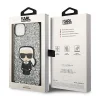Karl Lagerfeld KLHCP14MGFKPG iPhone 14 Plus 6.7" kemény tok ezüst / ezüst Glitter Flakes Ikonik tok thumbnail