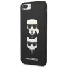 Karl Lagerfeld Saffiano Karl&Choupette Head tok iPhone 7 Plus / iPhone 8 Plus - fekete thumbnail