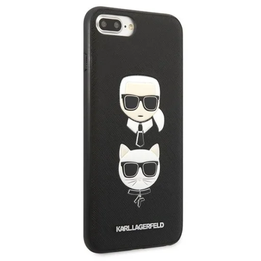 Karl Lagerfeld Saffiano Karl&Choupette Head tok iPhone 7 Plus / iPhone 8 Plus - fekete - 4