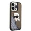 Karl Lagerfeld KLHCP14LLNKHCK iPhone 14 Pro 6.1" fekete/fekete keménytok Glitter Karl Head tok thumbnail