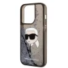 Karl Lagerfeld KLHCP14LLNKHCK iPhone 14 Pro 6.1" fekete/fekete keménytok Glitter Karl Head tok thumbnail