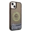 Karl Lagerfeld Liquid Glitter RSG tok iPhone 14 - fekete thumbnail