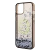 Karl Lagerfeld Liquid Glitter RSG tok iPhone 14 - fekete thumbnail