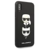 Karl Lagerfeld Saffiano Karl&amp;Choupette Head tok iPhone X/XS - fekete - 5