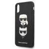 Karl Lagerfeld Saffiano Karl&amp;Choupette Head tok iPhone X/XS - fekete - 3