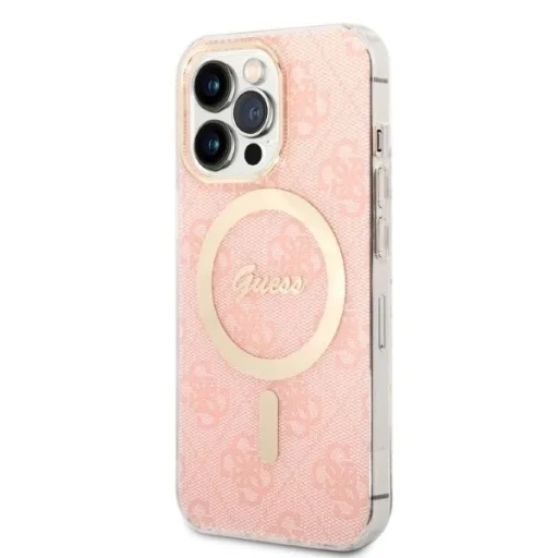 Set Guess GUBPP13LH4EACSP tok + töltő iPhone 13 Pro rózsaszín/kemény tok 4G Print MagSafe - 2