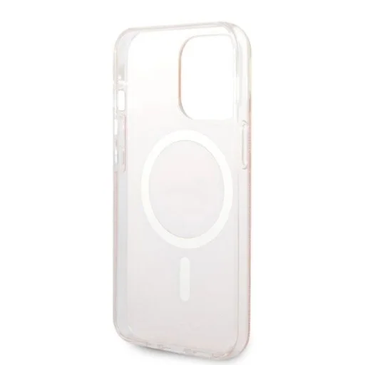 Set Guess GUBPP13LH4EACSP tok + töltő iPhone 13 Pro rózsaszín/kemény tok 4G Print MagSafe - 7