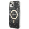Guess GUBPP14MHMEACSK tok + töltő iPhone 14 Plus 6.7" fekete/fekete kemény tok Marble MagSafe thumbnail