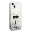 Karl Lagerfeld KLHCP14MLNKHCH iPhone 14 Plus 6.7" ezüst/ezüst keménytok Glitter Karl Head tok thumbnail