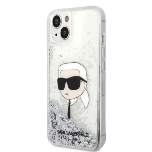 Karl Lagerfeld KLHCP14MLNKHCH iPhone 14 Plus 6.7" ezüst/ezüst keménytok Glitter Karl Head tok - 2