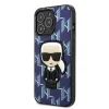 Karl Lagerfeld KLHCP13XPMNIKBL iPhone 13 Pro Max 6.7" keménytok kék/kék Monogram Ikonik Patch thumbnail