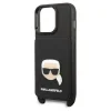 Karl Lagerfeld KLHCP13LSAKHPK iPhone 13 Pro Hardcase Saffiano Metal Karl Head tok thumbnail