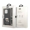 Karl Lagerfeld KLHCP13LSAKHPK iPhone 13 Pro Hardcase Saffiano Metal Karl Head tok thumbnail