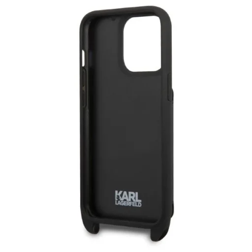 Karl Lagerfeld KLHCP13LSAKHPK iPhone 13 Pro Hardcase Saffiano Metal Karl Head tok - 7