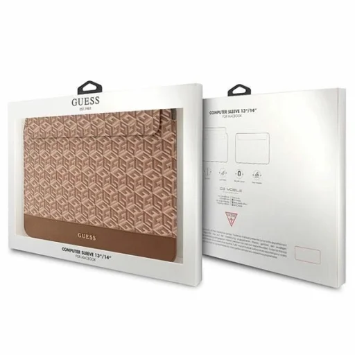 Guess GCube Stripes laptop táska 14" - barna - 4