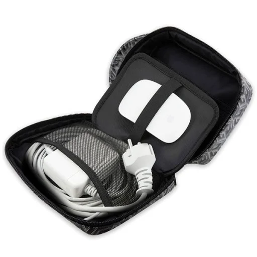 Guess Táska GUHBHGCFSEK Organizer fekete/fekete GCube Stripe - 4