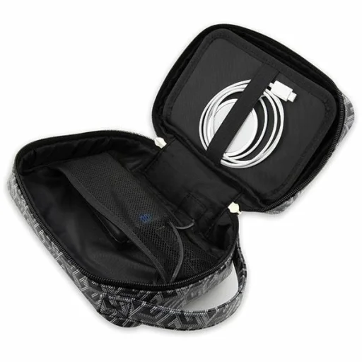 Guess Táska GUHBHGCFSEK Organizer fekete/fekete GCube Stripe - 5