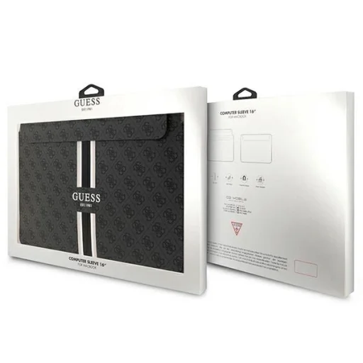 Guess 4G Printed Stripes laptop tok 16"-os méretben - fekete - 4