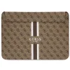 Guess 4G Nyomtatott Csíkos laptop tok 16"-os laptophoz - barna thumbnail