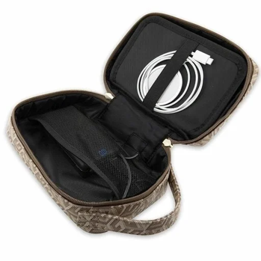 Guess GUHBHGCFSEW Organizer táska - barna GCube Stripe - 5