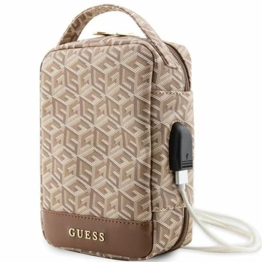 Guess GUHBHGCFSEW Organizer táska - barna GCube Stripe - 1