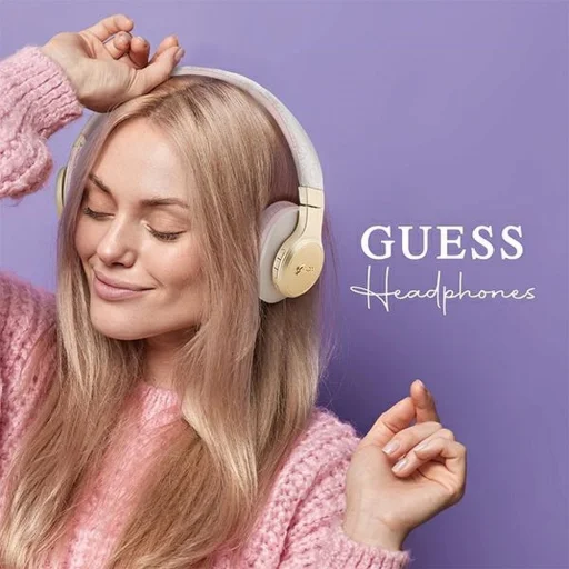 Guess Bluetooth on-ear fejhallgatók GUBH604GEMP rózsaszín/rózsaszín 4G Script - 4