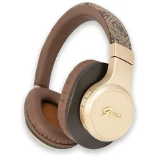 Guess Bluetooth on-ear slúchadlá GUBH604GEMW hnedá/hnedá 4G Script