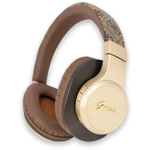 Guess Bluetooth on-ear fejhallgatók GUBH604GEMW barna/barna 4G Script - 1