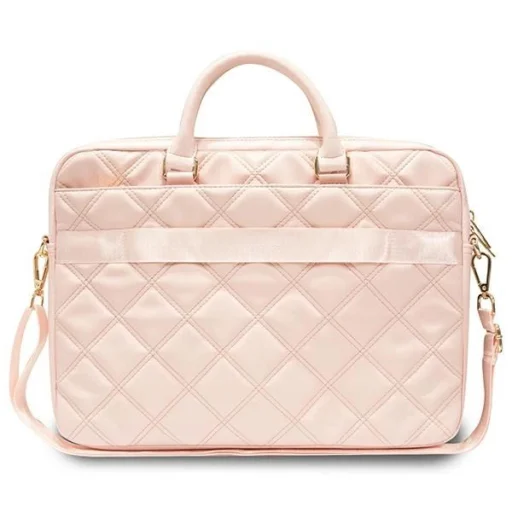 Guess Quilted 4G 16" laptop táska - rózsaszín - 3