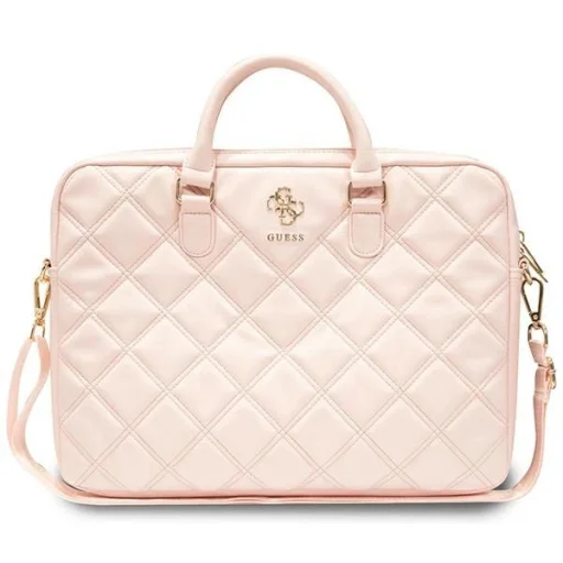 Guess Quilted 4G 16" laptop táska - rózsaszín - 1