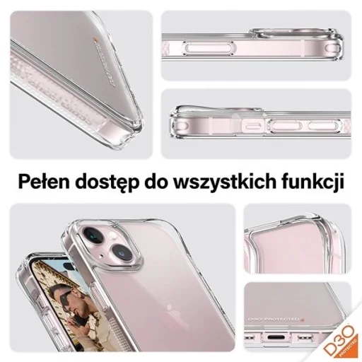 PanzerGlass Privacy Bundle 3in1 átlátszó tok + privacy üvegfólia + kamera lencsevédő iPhone 15-höz - 7