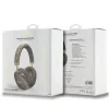 Guess GCube Metallic Script Logo bezdrôtové Bluetooth slúchadlá - hnedé thumbnail