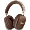 Guess GCube Metallic Script Logo bezdrôtové Bluetooth slúchadlá - hnedé thumbnail