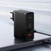 Baseus GaN5 Pro GaN hálózati töltő 2x USB-C / USB-A 160W - fekete + USB-C - USB-C 240W kábel - fekete thumbnail