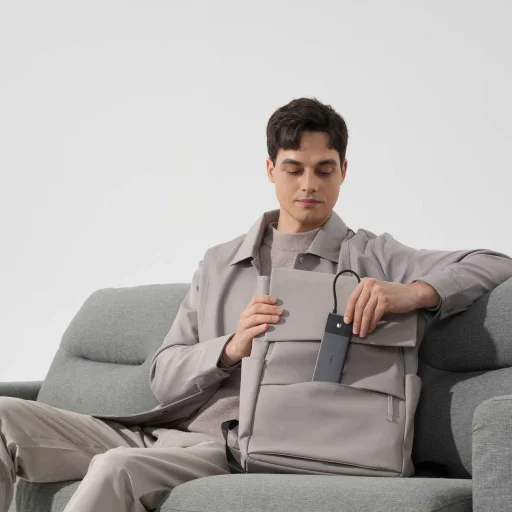 HUB 10 az 1-ben Baseus Metal Gleam Series USB-C to USB-C PD / USB-C / 3x USB-A / 2x HDMI / RJ-45 / SD / TF - fekete - 3