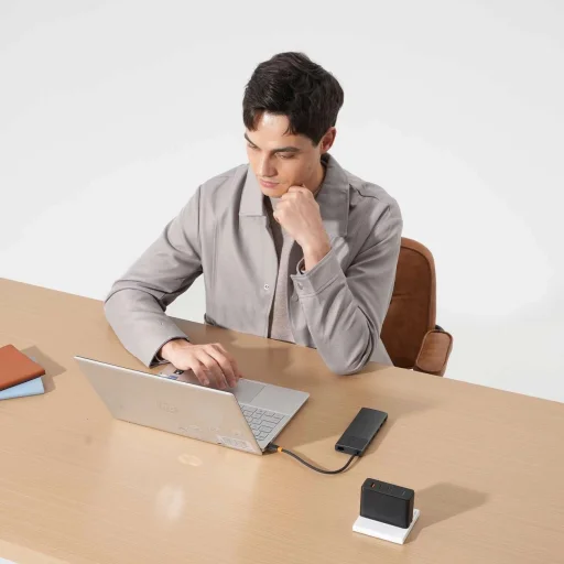 HUB 10 az 1-ben Baseus Metal Gleam Series USB-C to USB-C PD / USB-C / 3x USB-A / 2x HDMI / RJ-45 / SD / TF - fekete - 5