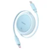 Baseus Free2Pull Mini USB-C to USB-C 60W USB kábel, 1m (kék) thumbnail