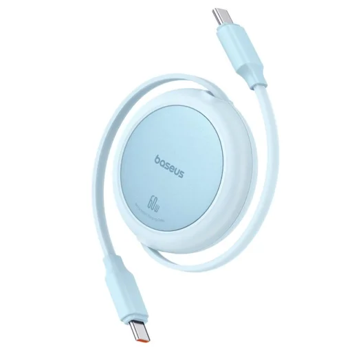 Baseus Free2Pull Mini USB-C to USB-C 60W USB kábel, 1m (kék) - 2