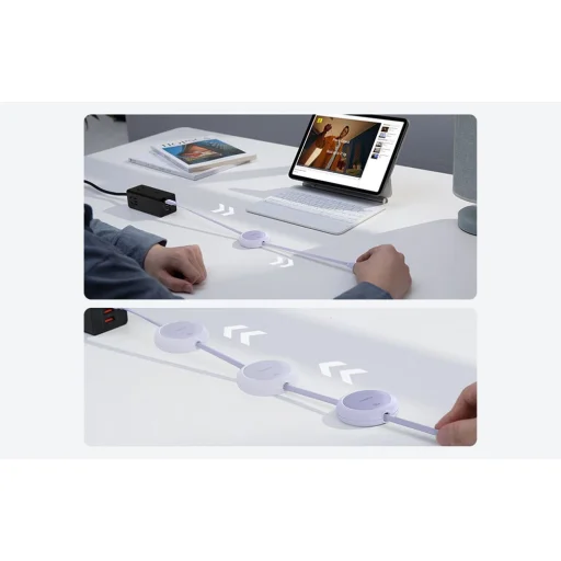 Baseus Free2Pull Mini USB-C to USB-C 60W USB kábel, 1m (lila) - 7