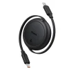 Baseus Free2Pull Mini USB-C to USB-C USB kábel, 60W, 1m, (fekete) thumbnail
