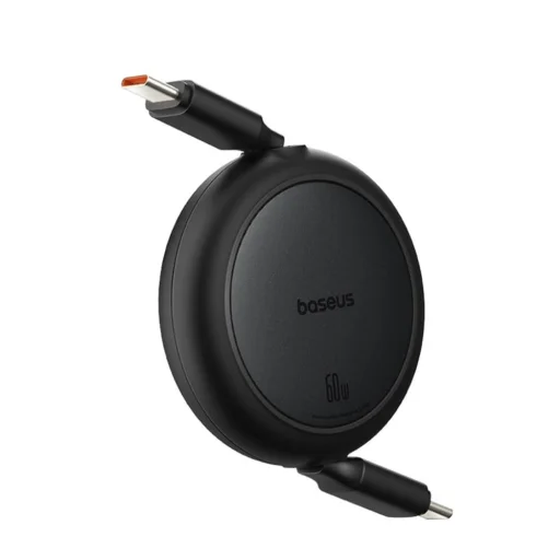 Baseus Free2Pull Mini USB-C to USB-C USB kábel, 60W, 1m, (fekete) - 4