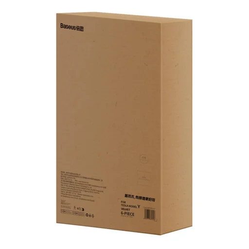 Baseus T-Space Series Tesla padlószőnyeg, 6 darabos (fekete) - 7