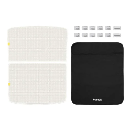 Napellenző Tesla Model Y-hoz Baseus T-Space Series - dupla rétegű (fehér) - 7