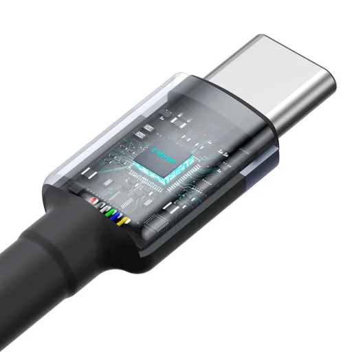 Baseus Cafule USB-C - USB-C 100W, 1m, 2db kábel (Piros Fekete, Szürke Fekete) - 6