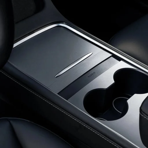 Baseus T-Space Series USB HUB Tesla Model 3 / Y beépített 45W USB C kábellel - Fekete - 6