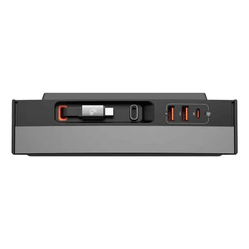 Baseus T-Space Series USB HUB Tesla Model 3 / Y beépített 45W USB C kábellel - Fekete - 1