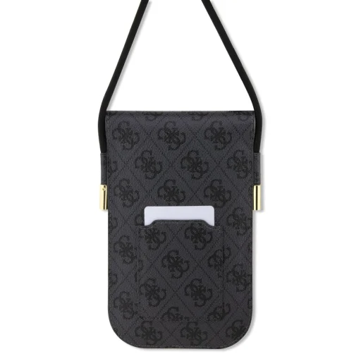 Guess PU 4G Fém Logós Feliratos kézitáska Fekete - 2